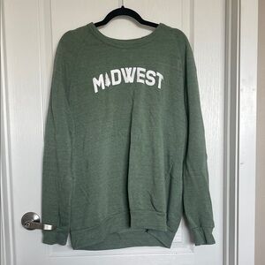 Alternative Green Crewneck Sweater